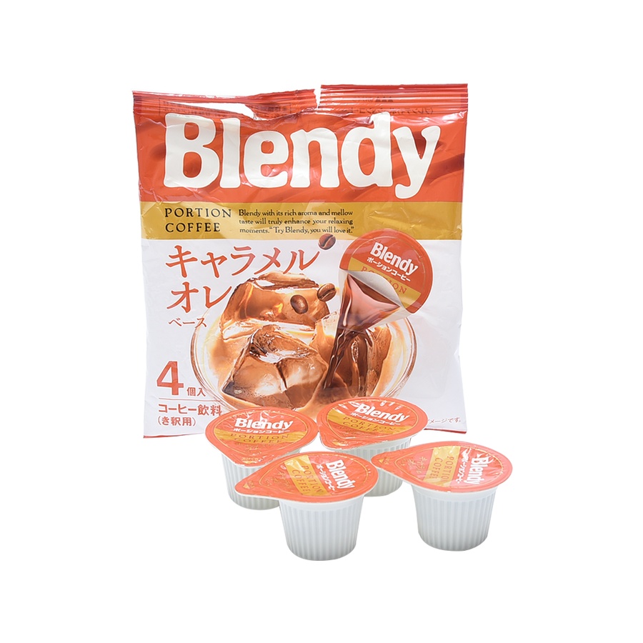 agf blendy 浓缩焦糖咖啡欧蕾液 4个