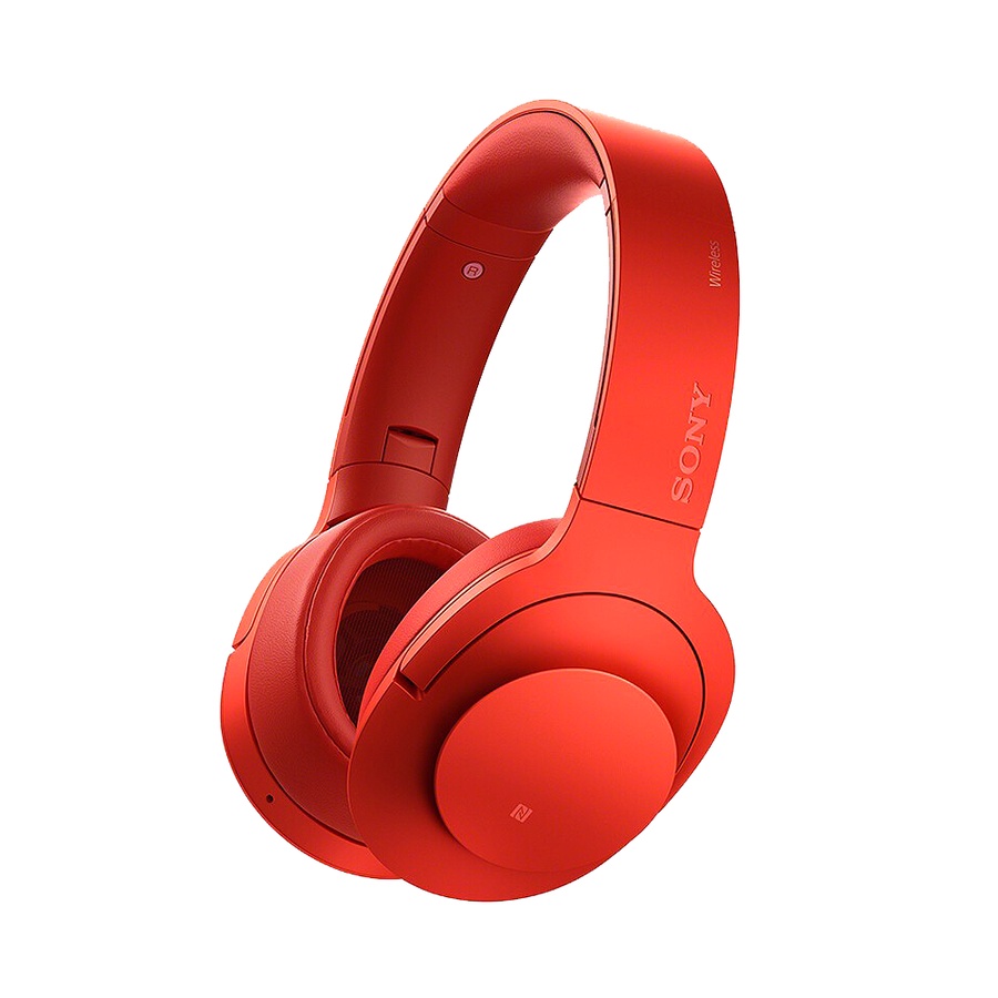 sony 索尼 头戴式 立体声无线蓝牙降噪耳机 mdr-100abn 朱砂红