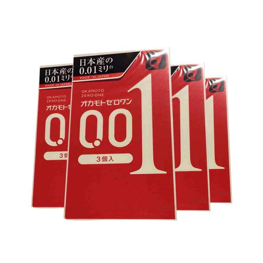 okamoto 冈本 001系列超薄避孕套 0.01mm 3只
