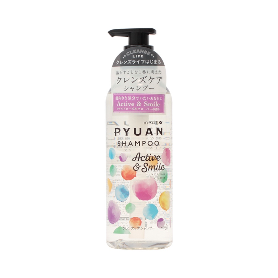 自营kao 花王 merit pyuan洗发露 玫瑰&四叶草 425ml