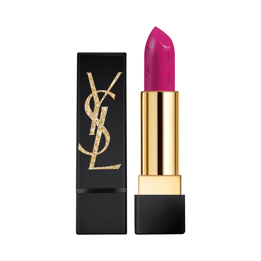 自营ysl 圣罗兰 2018圣诞限定黑管口红 spf15 no.19 3.8g