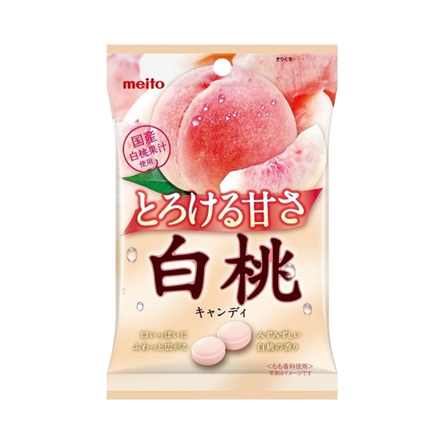 自营meito 名糖 白桃味糖果 75g