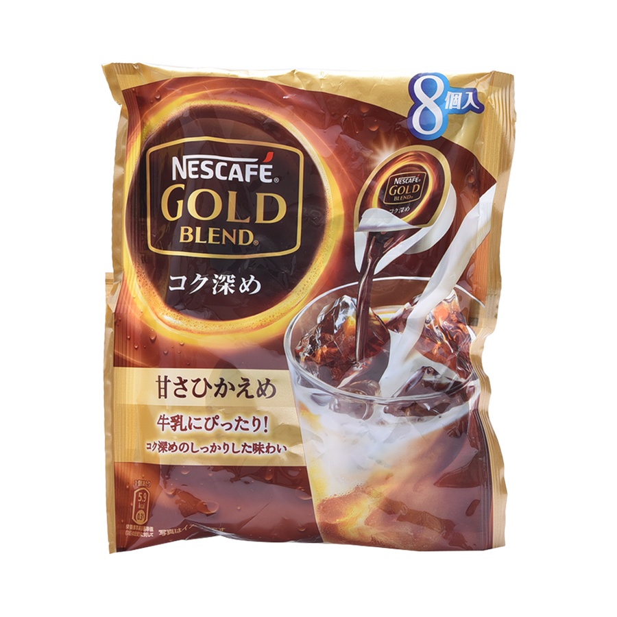 nestle 雀巢 黄金混合咖啡液 醇厚加浓 低甜度 11gx8个