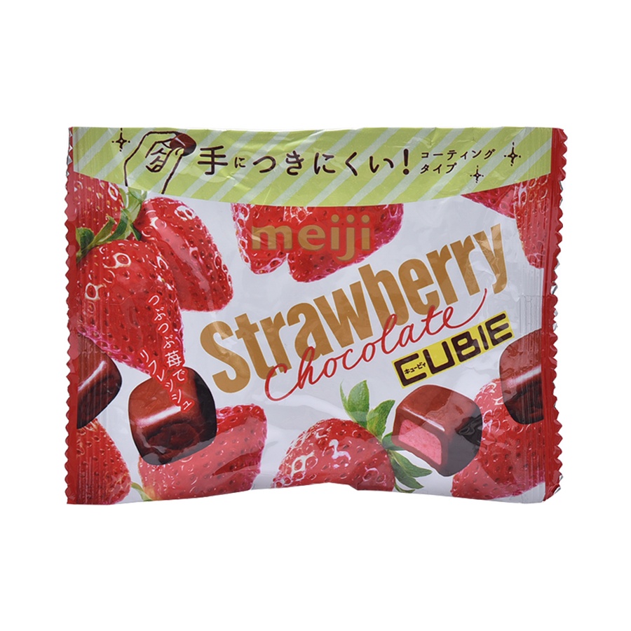 meiji 明治 草莓巧克力豆 28g