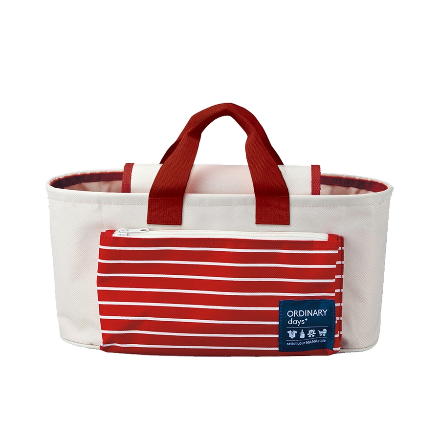 DECOLE baby car pouch 婴儿车母婴挂包 红色 1个