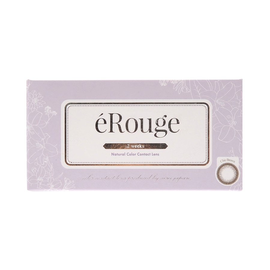 eRouge 2周抛型美瞳 6片装 Chic Brown