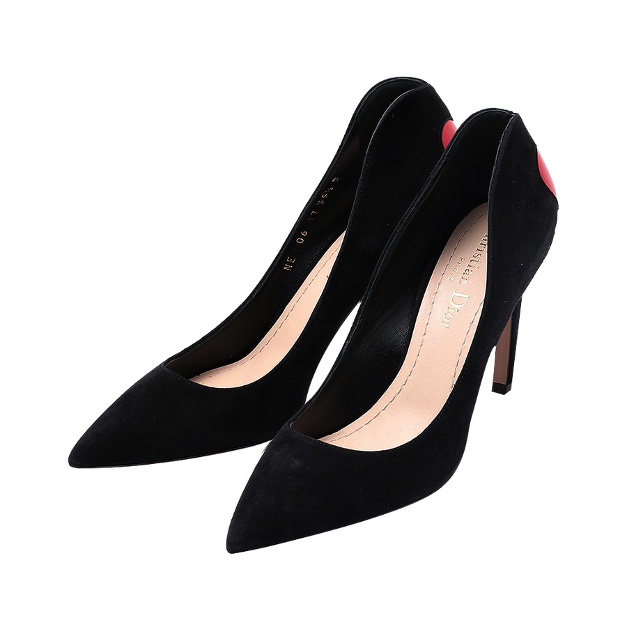 自营【古着】dior 迪奥 dioramour系列红心高跟鞋(绒面)35.