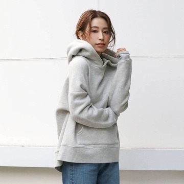 自营ungrid 侧面开衩宽松卫衣 灰色 f