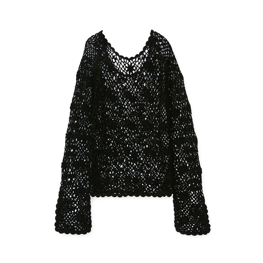 maison de reefur 针织钩花罩衫 黑色 38