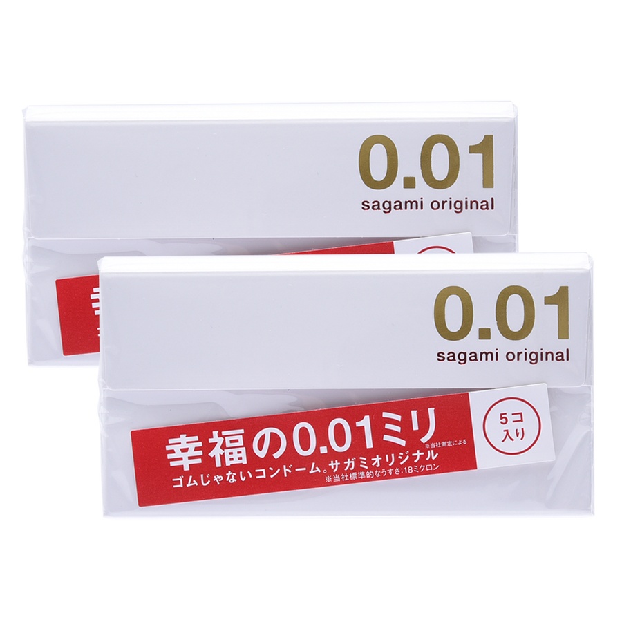 SAGAMI 相模 幸福的0.01毫米安全套2盒装 5个*2盒