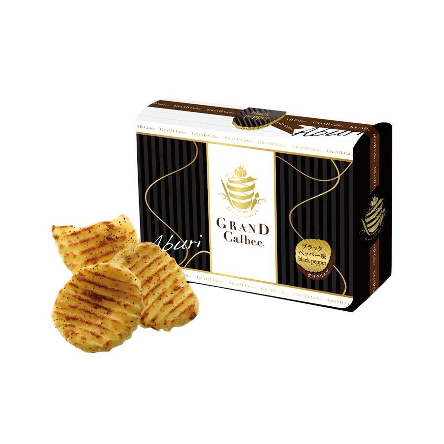 CALBEE 卡乐比 炙烤薯片 黑胡椒味 17g×4袋