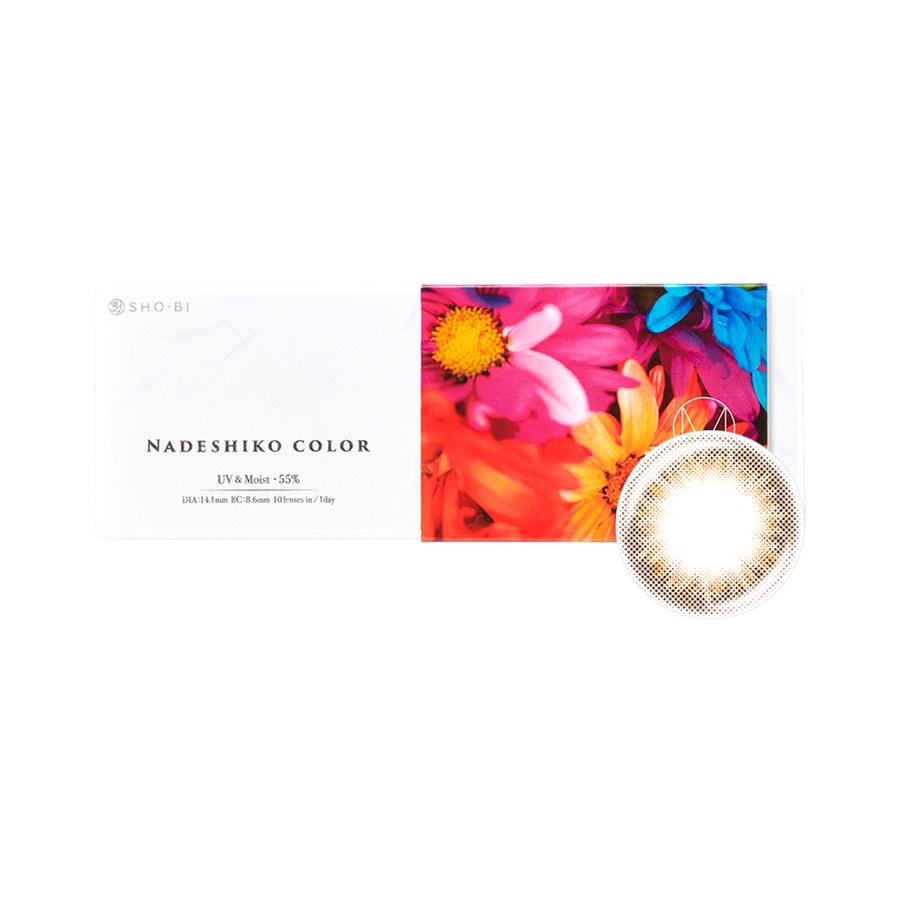 NADESHIKO COLOR 水润日抛美瞳 BROWN魔力棕 ±0.00 10片