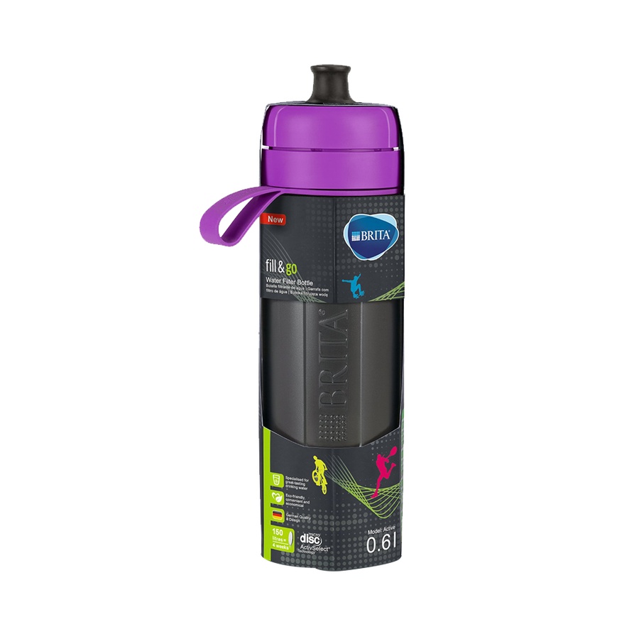 BRITA 碧然德 fill&go Active 便携式净水过滤杯 紫色 KBVICE1 1个