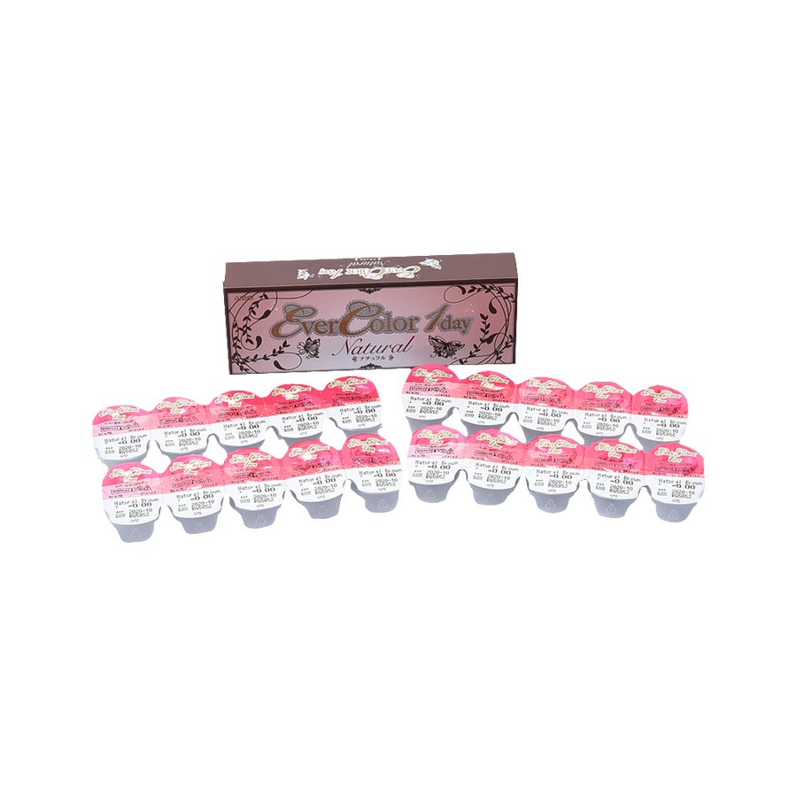 EverColor 日抛型美瞳 自然棕 20片装 -0.75