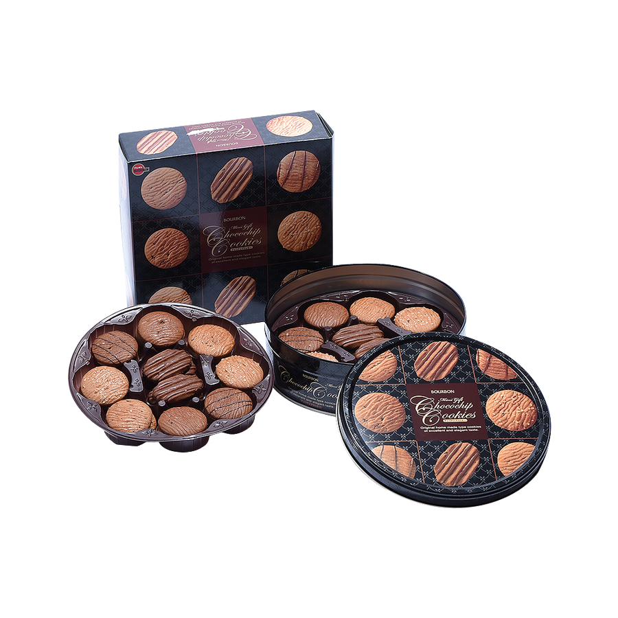 bourbon 布尔本 巧克力曲奇 铁盒 60片装