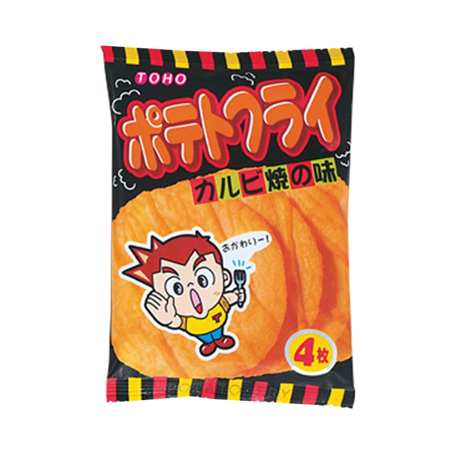 TOHO 东丰制果 休闲轻食酥脆薯片 烤肉味 11g