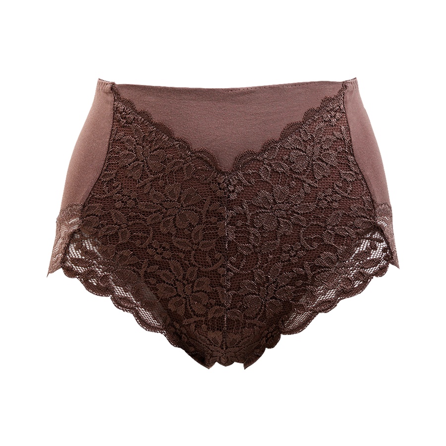 atsugi 厚木 立体设计 收腹深裆 混棉 内裤 棕色 m