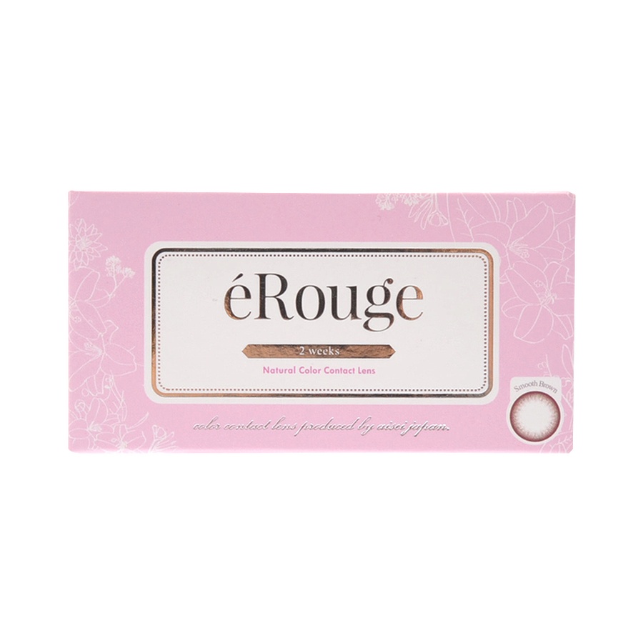 eRouge 2周抛型美瞳 6片装 Smooth Brown -4.25