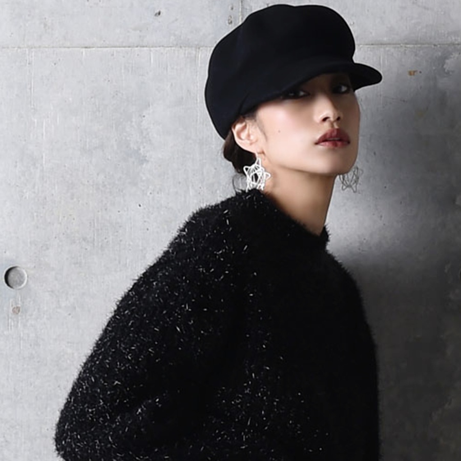 amorousinsense 羊毛报童帽 黑色 f(均码)