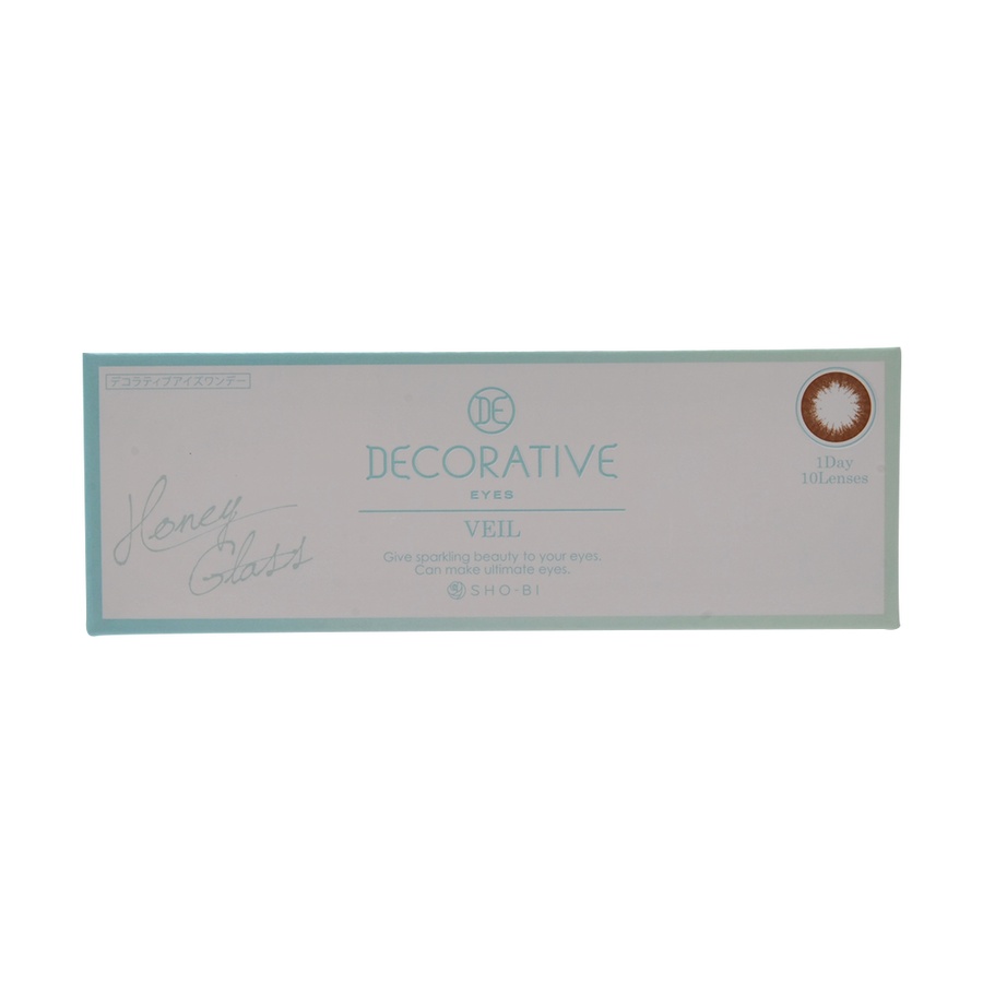 DECORATIVE EYES VEIL系列日抛型美瞳 HONEY GLASS 10枚 ±0.00