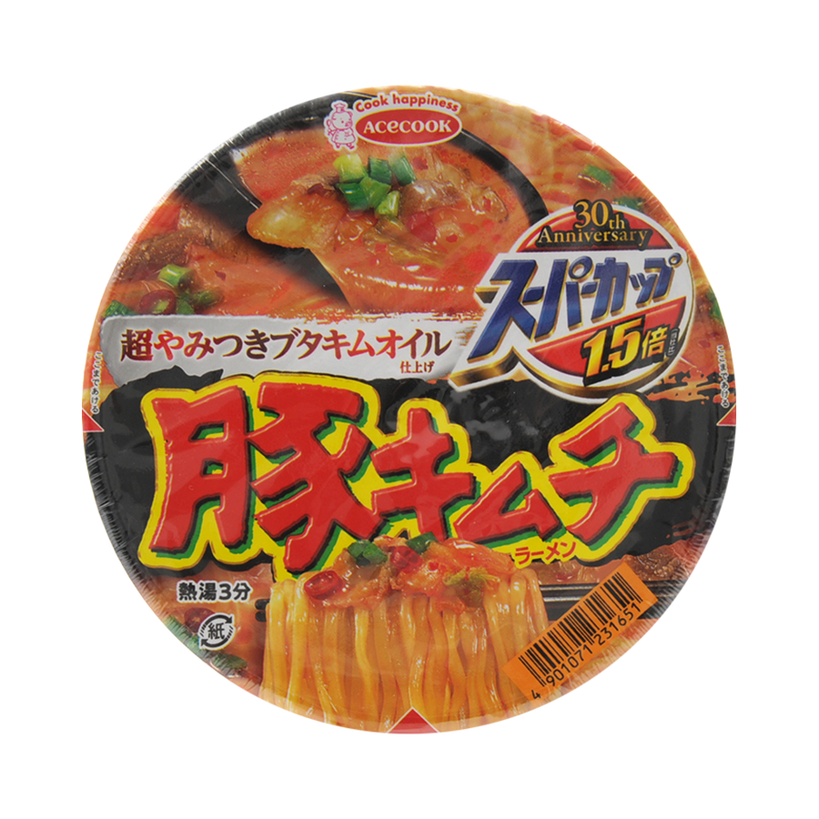 ACECOOK 1.5倍容量 猪肉泡菜拉面 107g