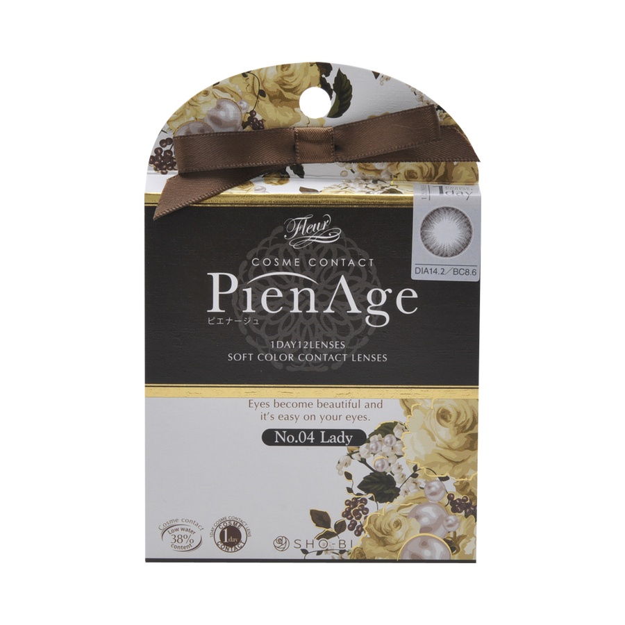 PienAge 日抛型美瞳 典雅珍珠 12枚 ±0.00