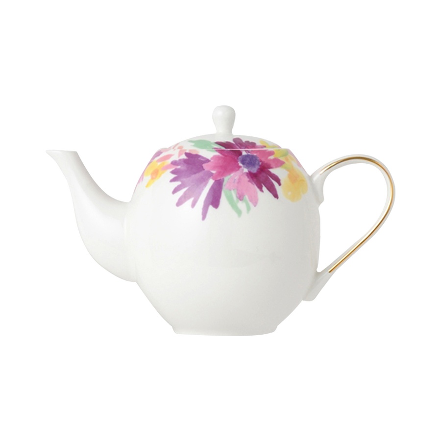 自营francfranc 花纹茶壶 粉色 660ml