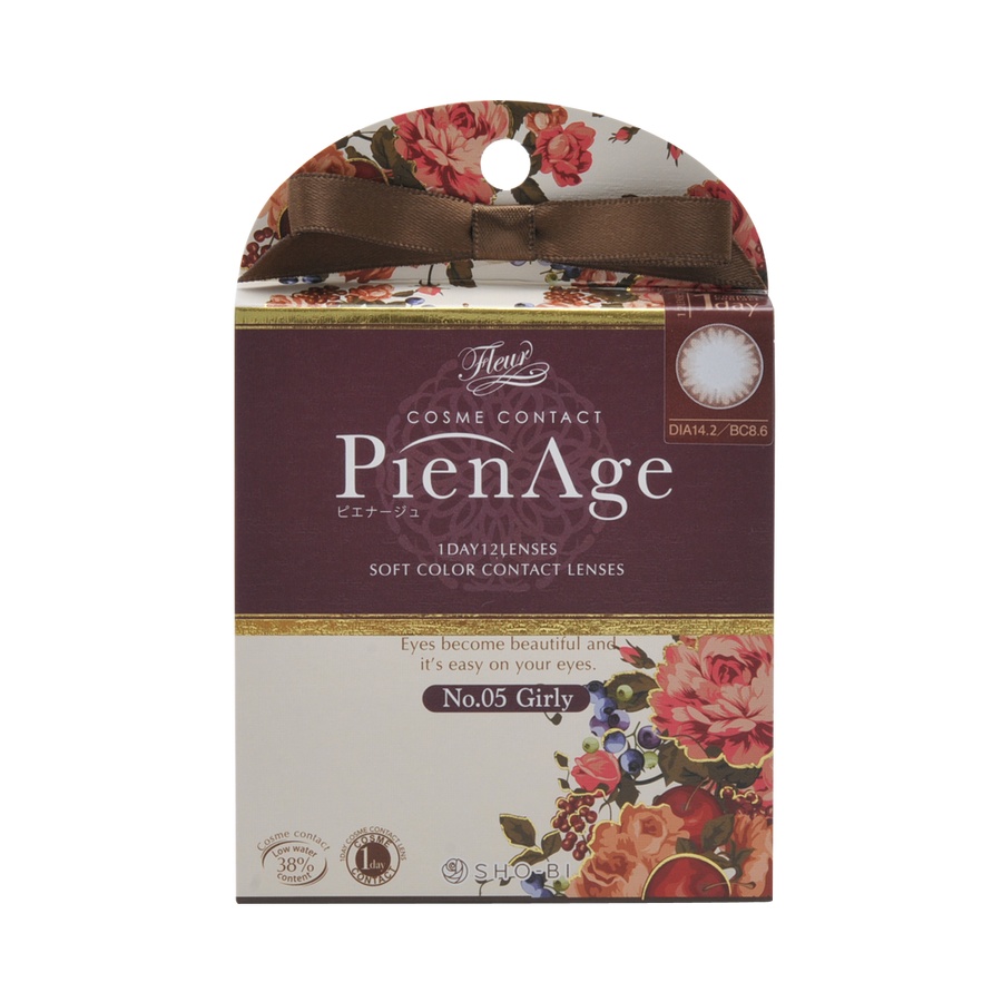 PienAge 日抛型隐形眼镜 花漾摩卡 12枚 -4.50