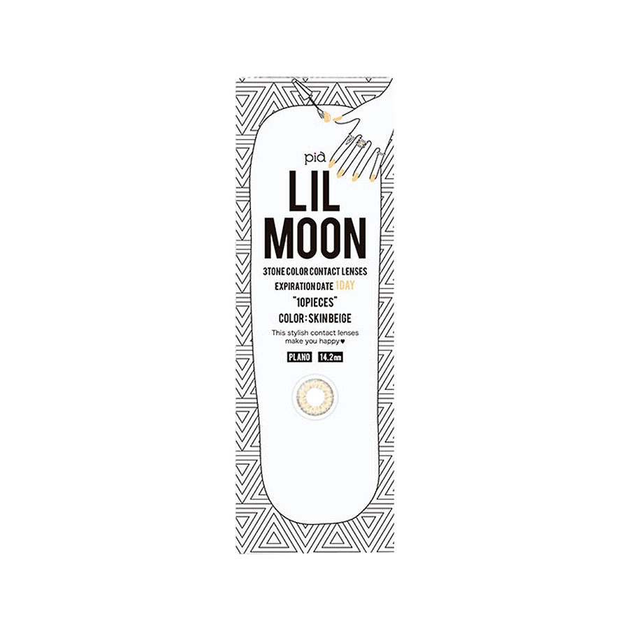 LILMOON 日抛型美瞳 裸杏色 10枚装 -4.25
