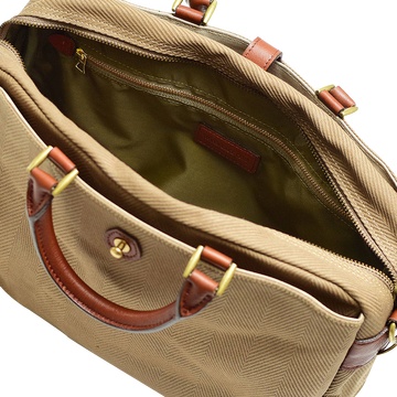 自营silver lake club 海力蒙a4公文包a 卡其色