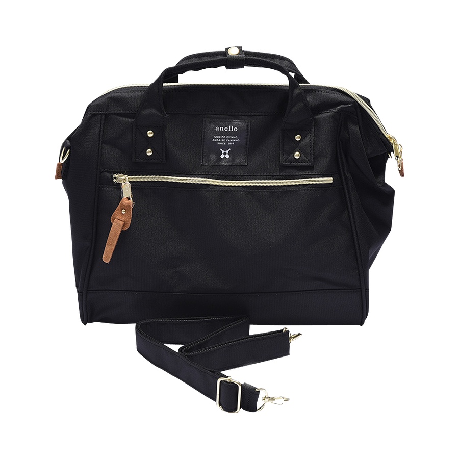 anello 帆布波士顿包 黑色