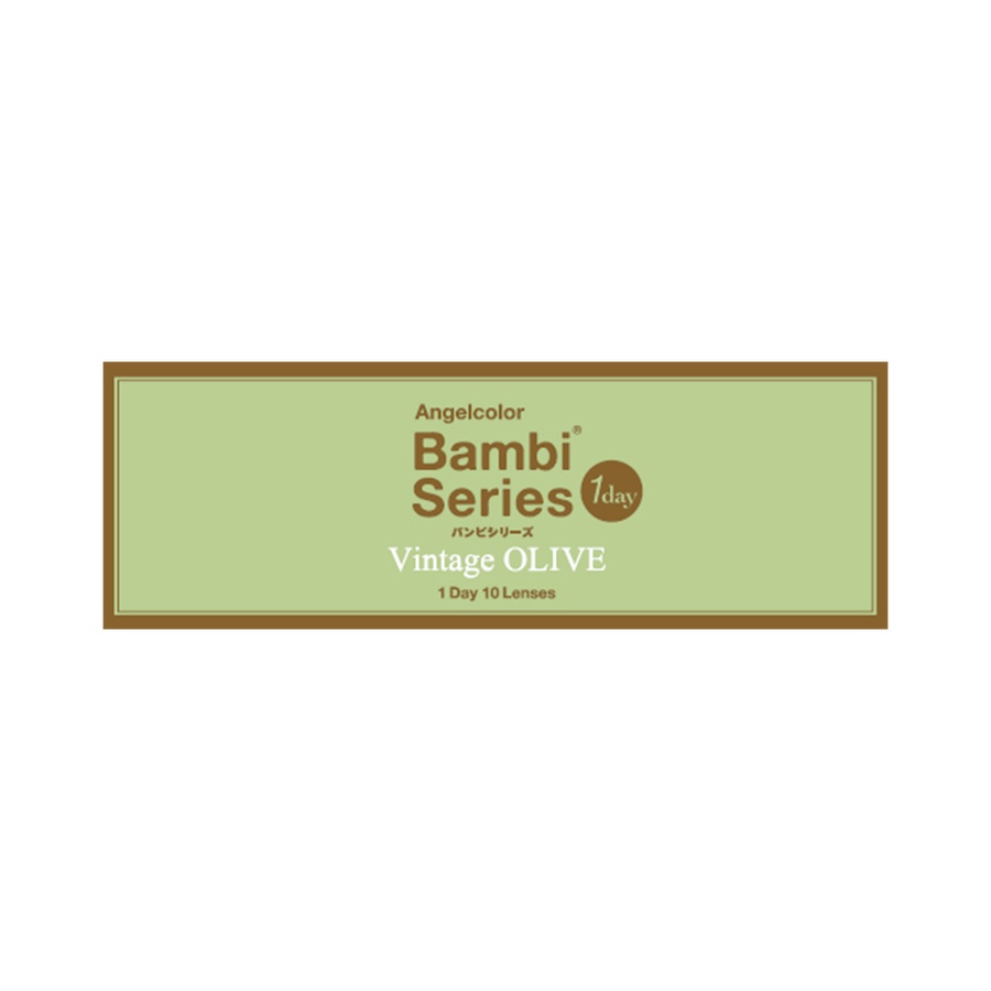 AngelColor Bambi系列日抛型美瞳 复古橄榄色 10枚 -6.00