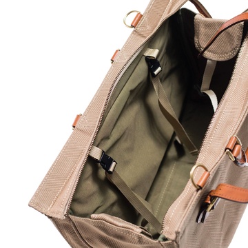 自营silver lake club 海力蒙波士顿包42cm 卡其色