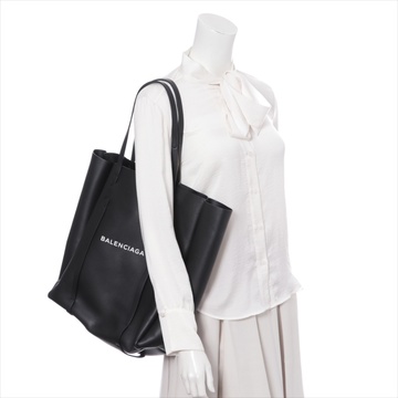 自营【古着】balenciaga 巴黎世家 everyday系列手提袋 黑色 皮革 (ab