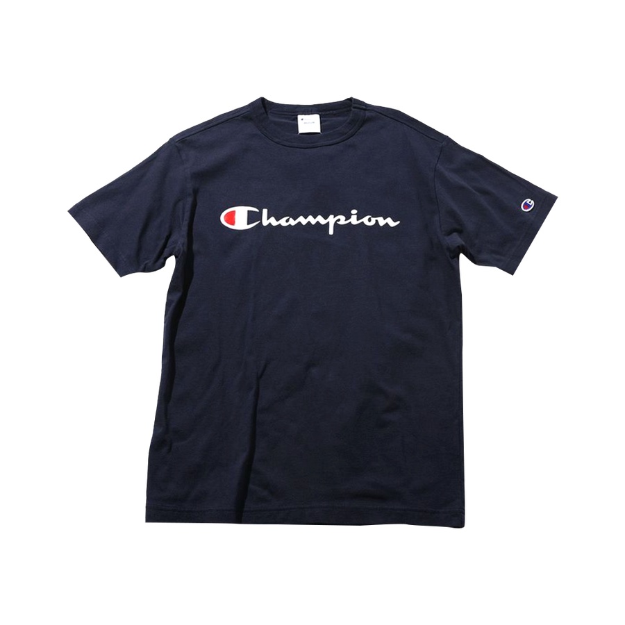 自营spinns champion 商标印花基础款t恤 深蓝色 s