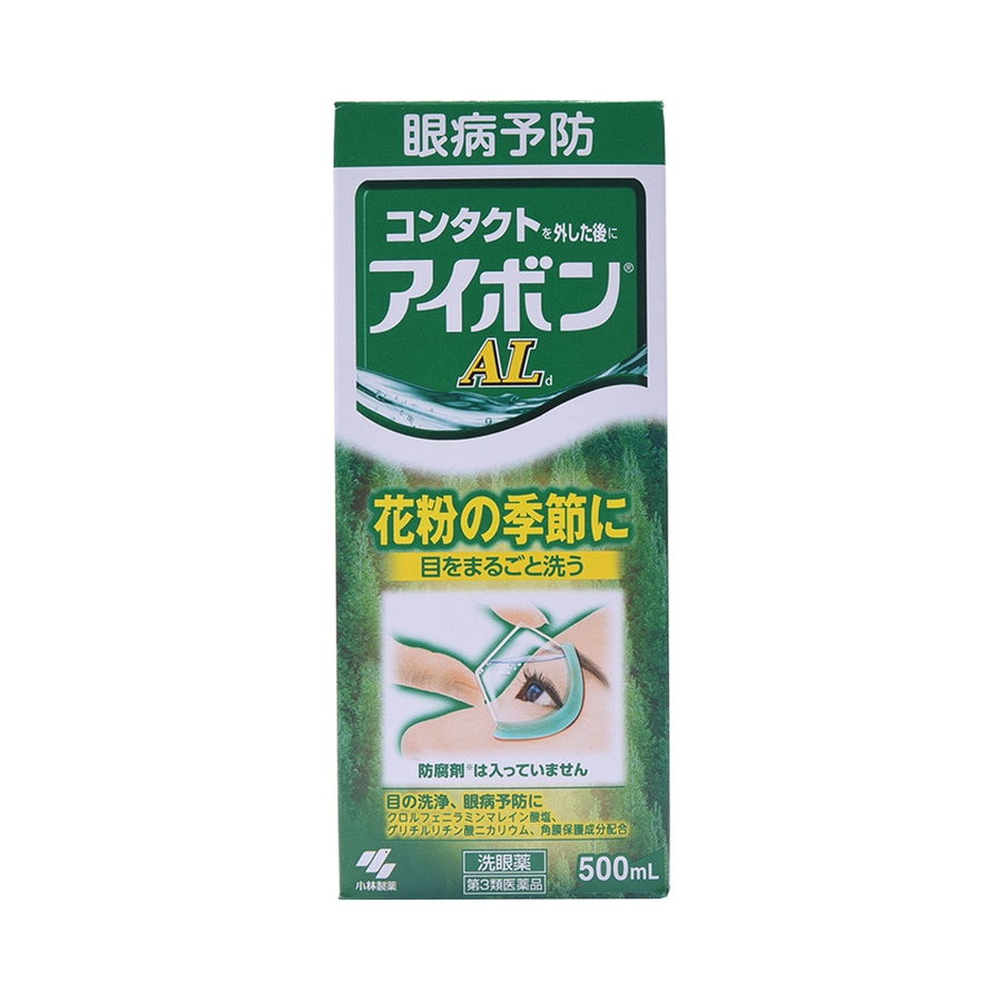 KOBAYASHI 小林制药 除花粉灰尘洗眼液 绿色 清凉度4 500ml