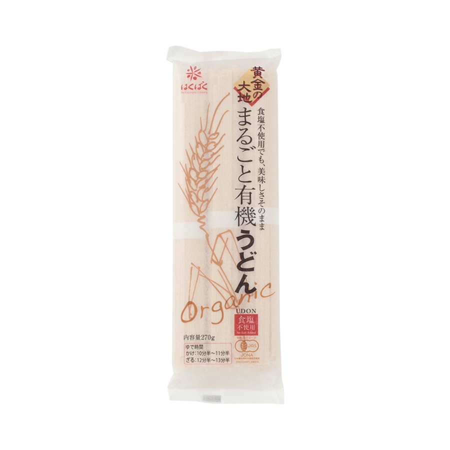 HAKUBAKU 黄金大地 有机营养乌冬面 270g