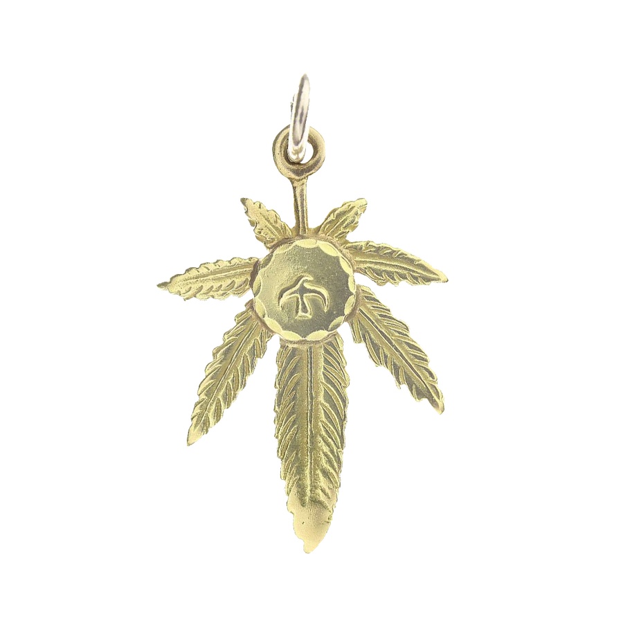 自营【古着】goros高桥吾郎 金麻叶吊坠(大)【hj08】【903091】 b