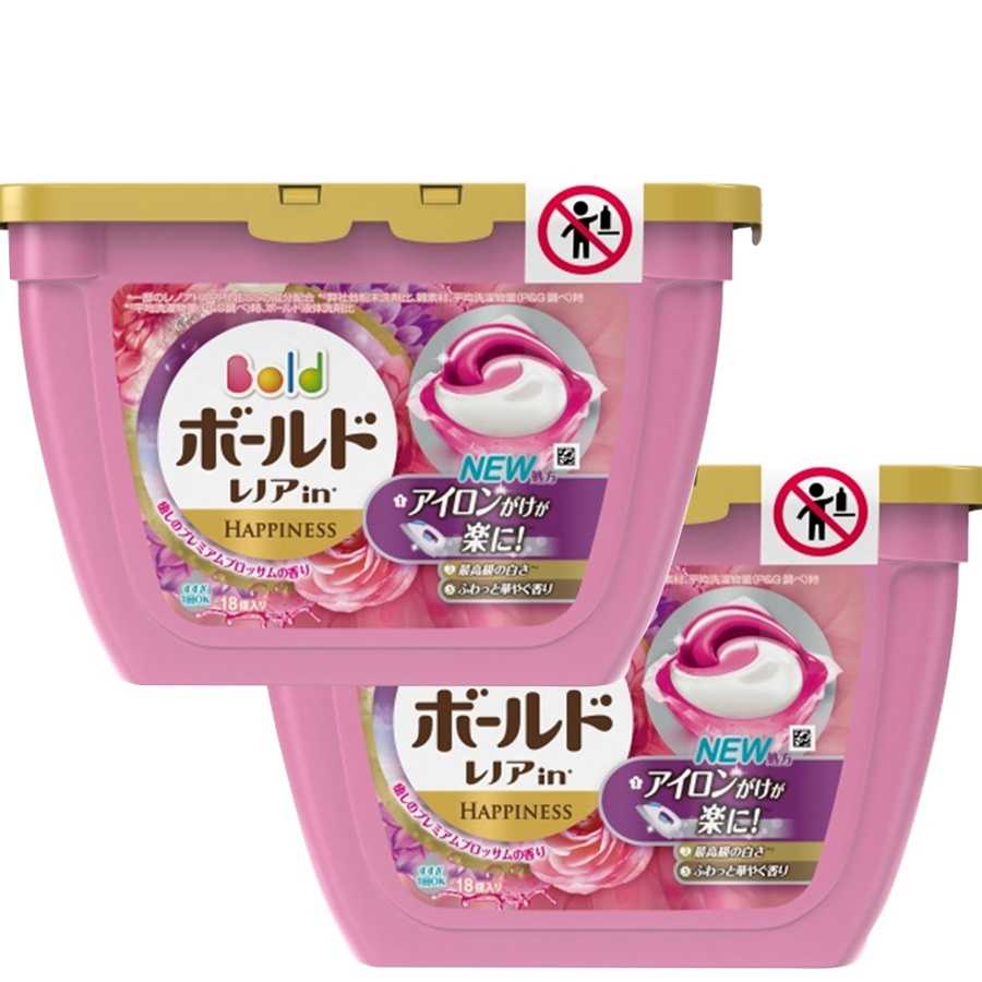 P&G 宝洁 3D洗衣凝珠|白金花&牡丹香 组合装 18个*2