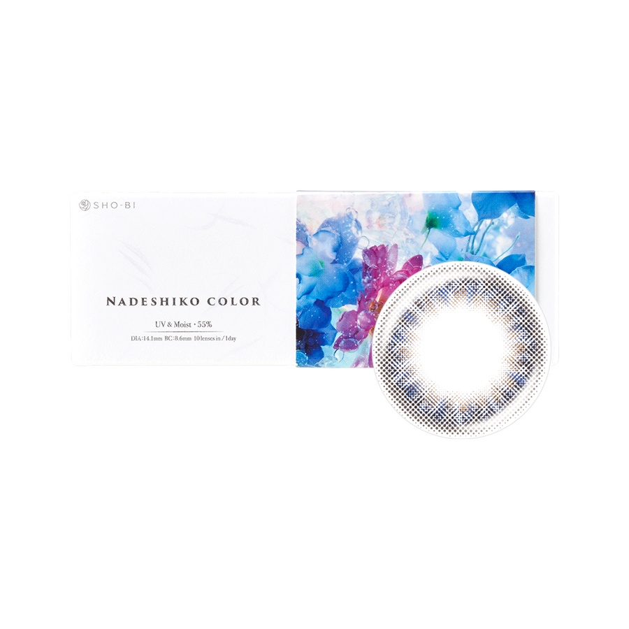 NADESHIKO COLOR 水润日抛美瞳 BLUE迷情蓝 -4.25 10片