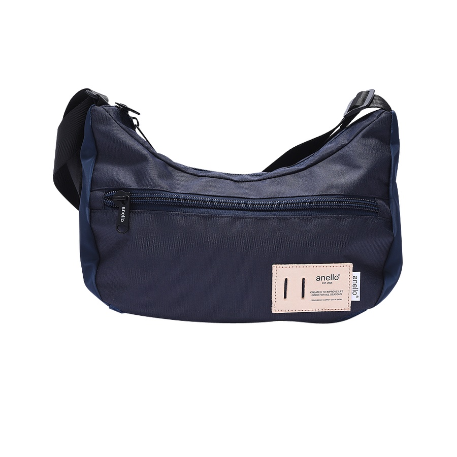自营anello 船型涤纶单肩包 藏青色