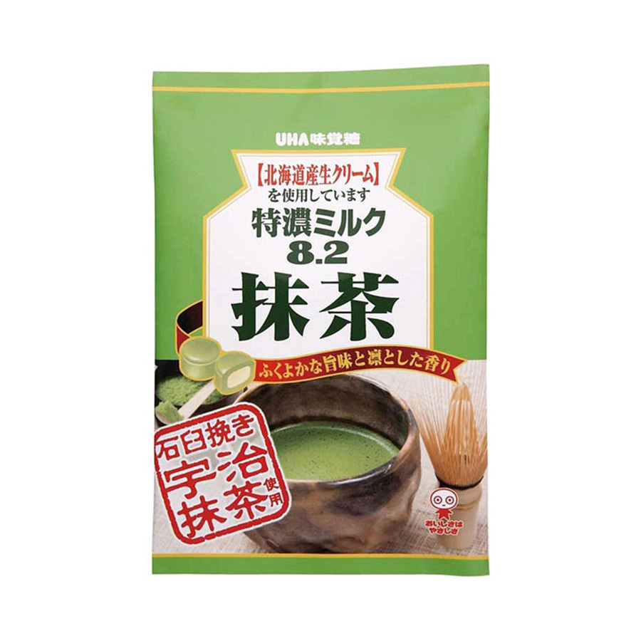 自营uha 悠哈 抹茶味特浓牛奶糖 84g 1袋