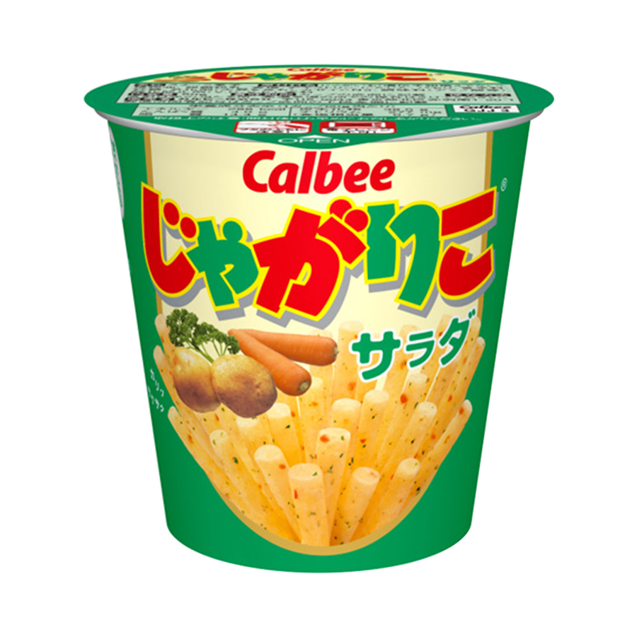 Calbee 卡乐比 Jagariko佳可丽坚脆薯条 沙拉味 1杯装 60g