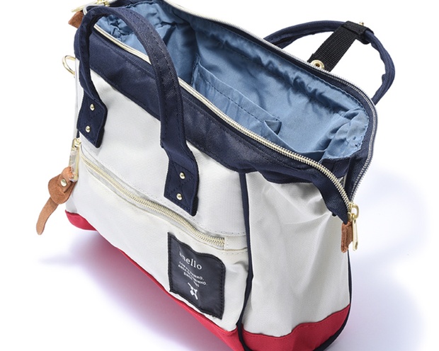 自营anello 帆布单肩包/挎包 三色旗款