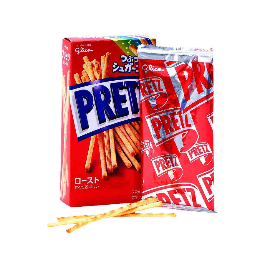 自营glico 格力高 pretz百力滋炭烧乳糖饼干棒 62g