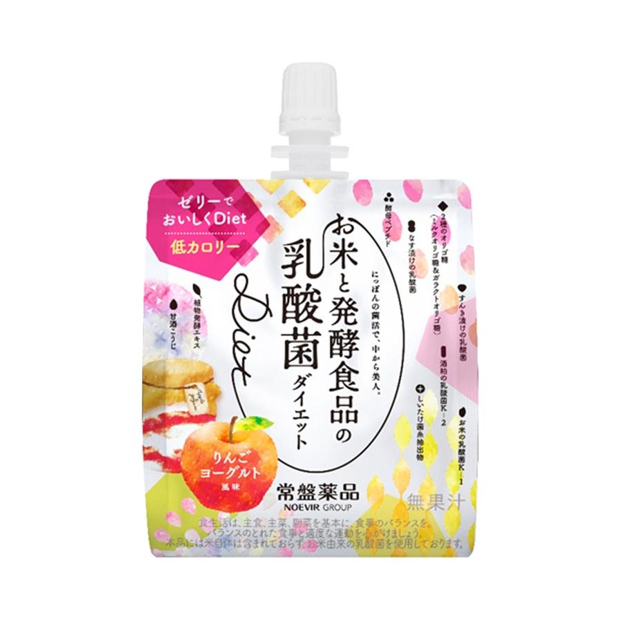 自营tokiwa 常盘药品工业 苹果酸奶味发酵乳酸菌瘦身塑形果冻 150g