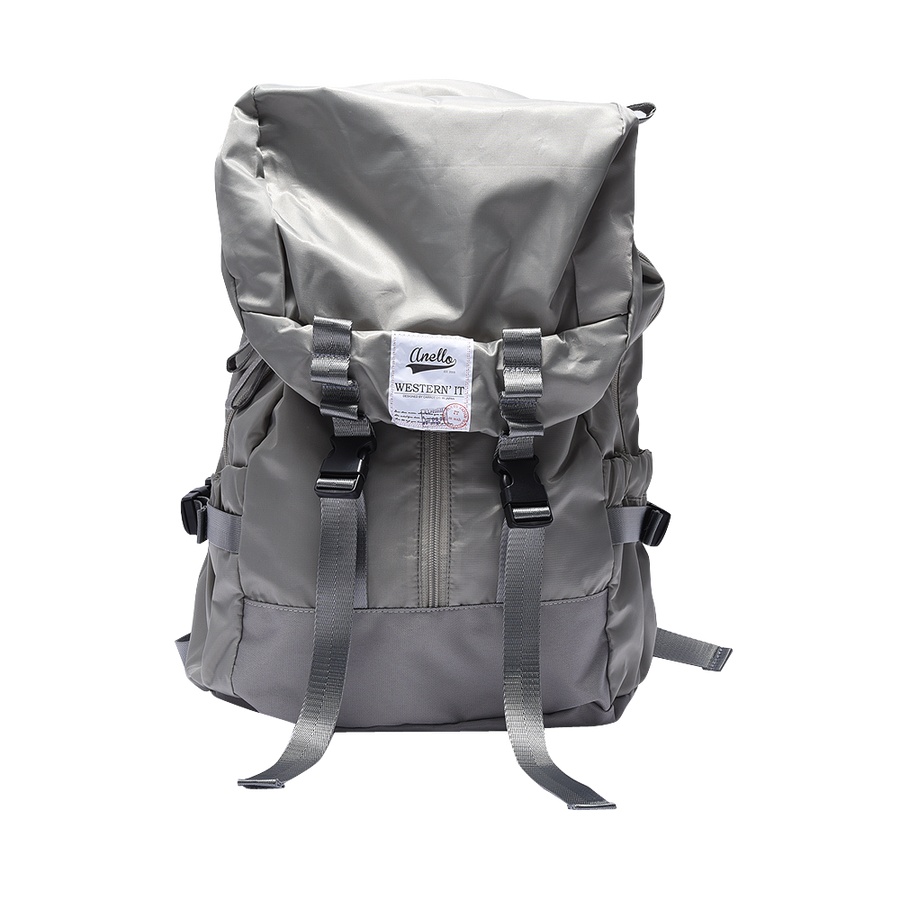 anello 尼龙双肩背包 浅灰色
