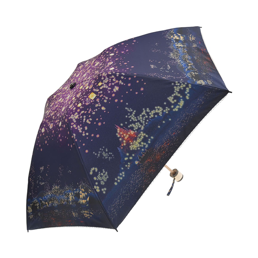 w.p.c 迪士尼魔发奇缘主题晴雨两用折叠伞 Fantasy Night 50cm 1把
