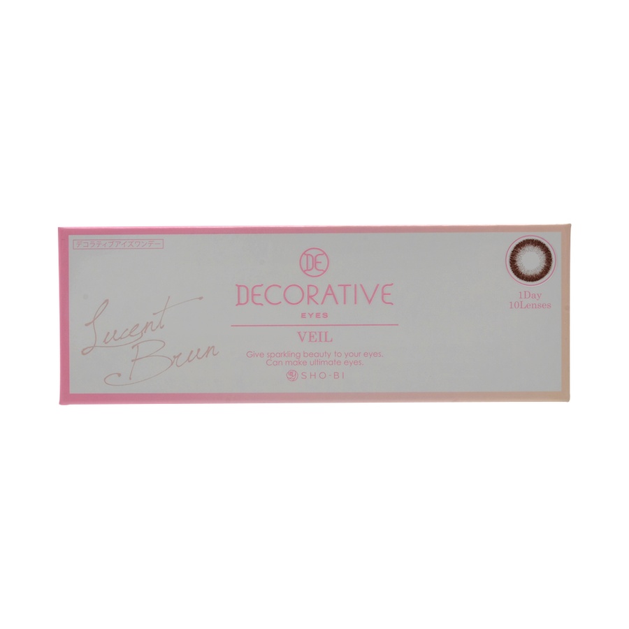 DECORATIVE EYES VEIL系列日抛型美瞳 LUCENT BRUN 10枚 ±0.00