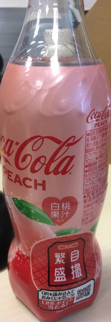 coca cola 可口可乐 2019新款蜜桃味可乐 500ml